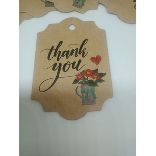 100 tag giấy kraft - cảm ơn -35k