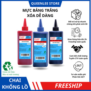 Mực Đổ Bút Bảng Trắng Xóa Dễ Dàng VTL Chai Khổng Lồ Mực 500ml QueenLee Store