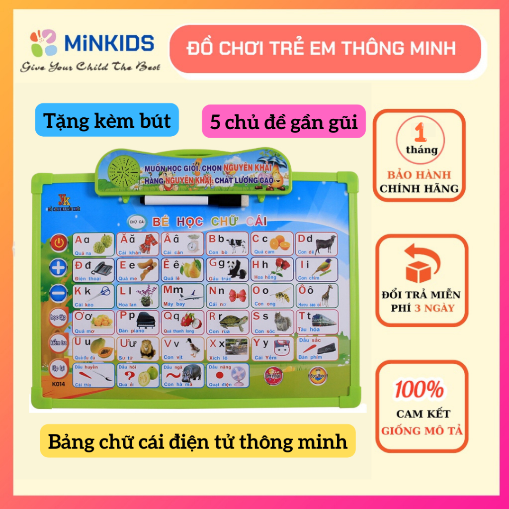 Sách điện tử song ngữ Anh Việt, sách nói điện tử giúp bé học tốt tiếng Anh sách cho bé từ 1-7 tuổi