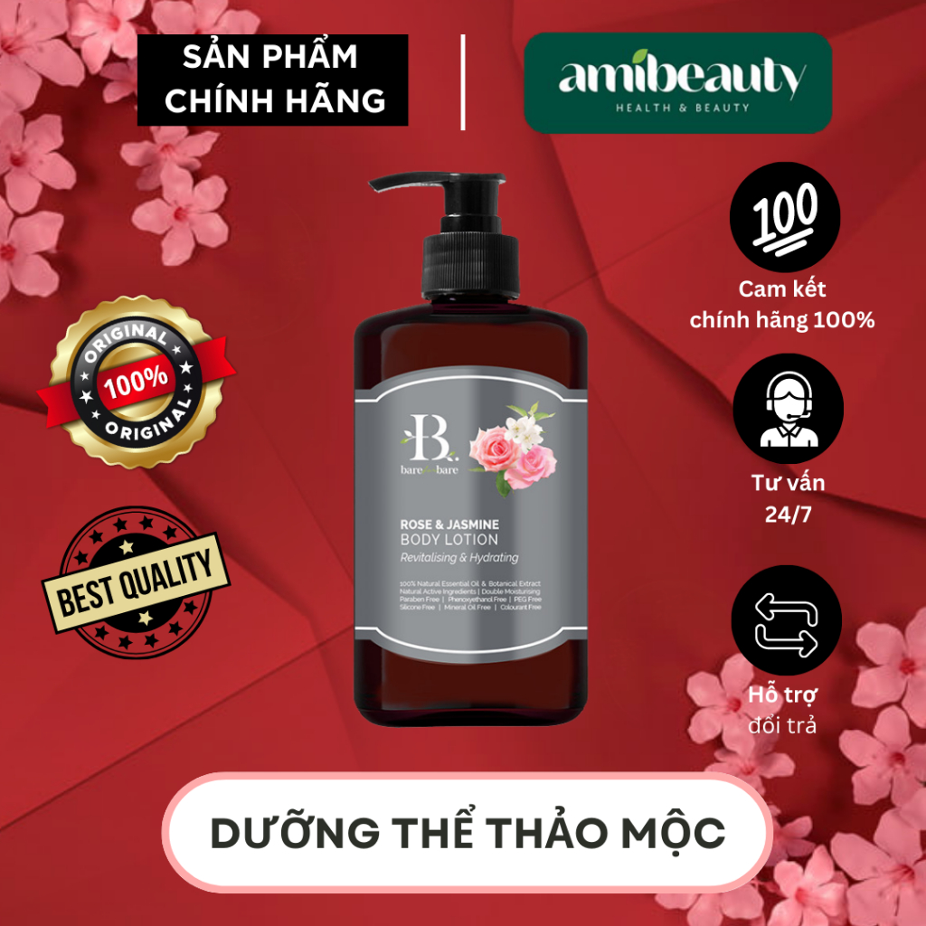 Sữa dưỡng thể THẢO MỘC Cao Cấp Bare For Bare