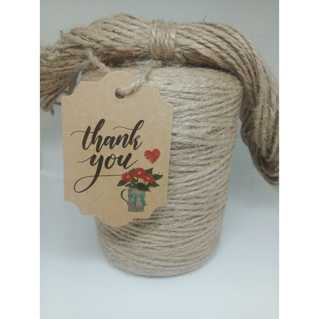 100 tag giấy kraft - cảm ơn -35k