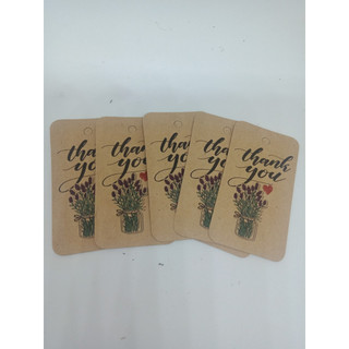 100 tag cảm ơn -giấy nâu-35k