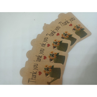 100 tag cảm ơn -giấy nâu-35k