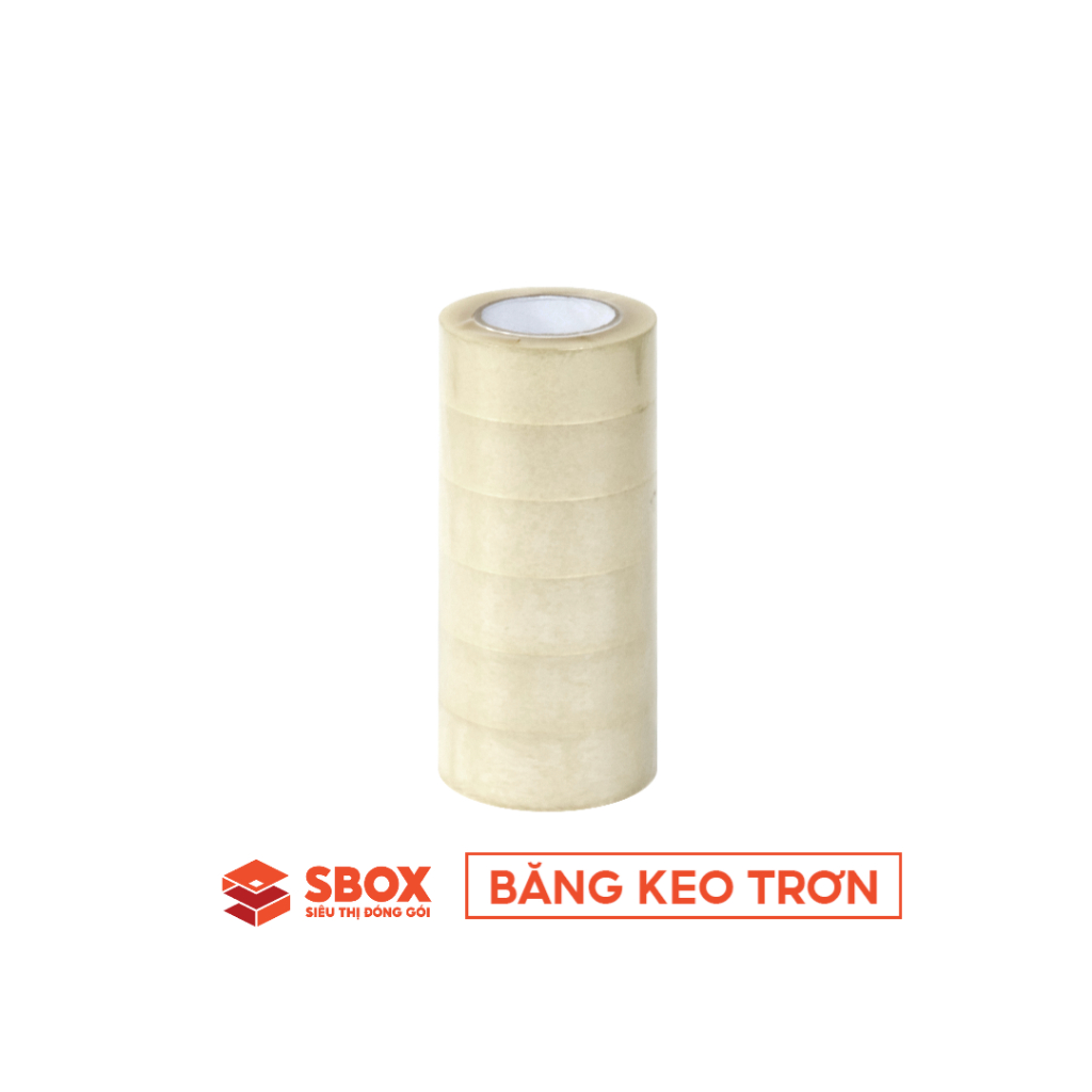 Combo 6 cuộn băng keo trong đóng hàng 47mmx130m