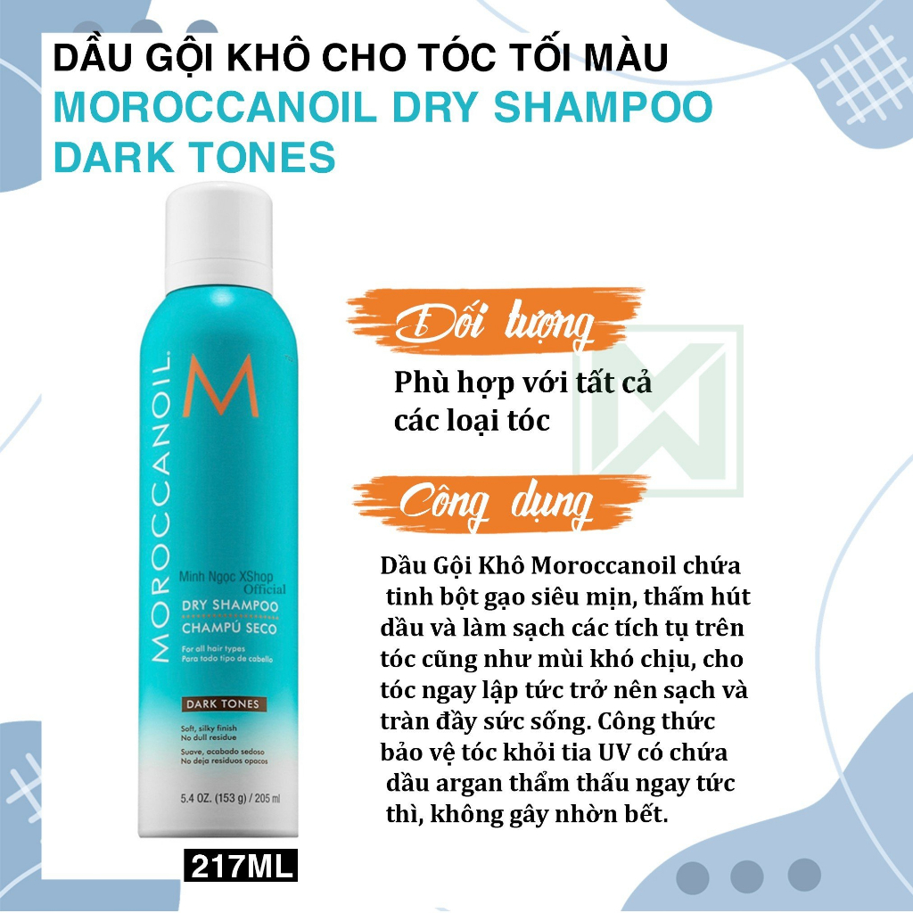 Dầu gội khô Moroccanoil Dry Shampoo 217ML