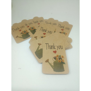 100 tag cảm ơn -giấy nâu-35k