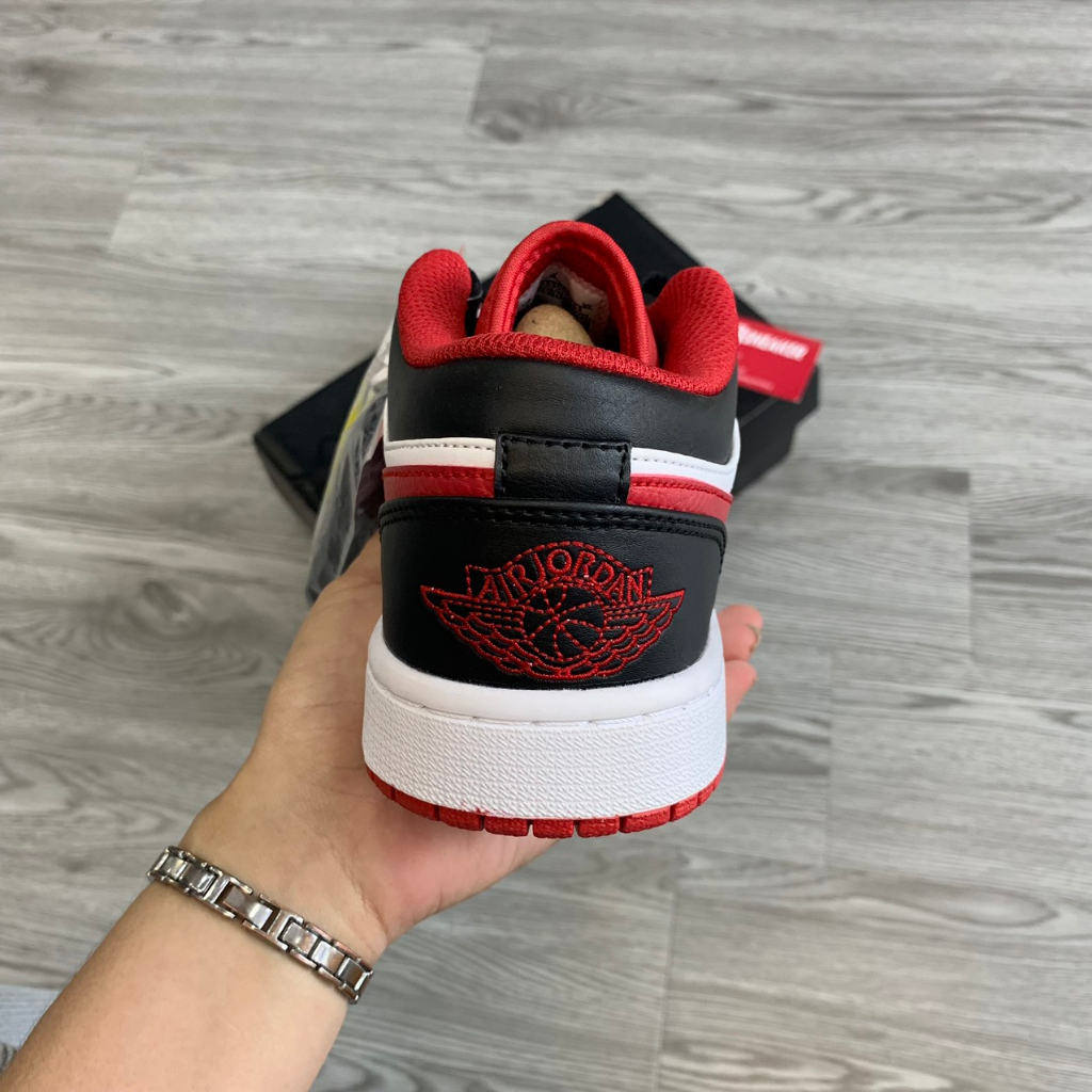 Giày Jordan 1 Low Reverse Black Toe, Giay Thể Thao Đỏ Đen Nam Nữ Full Box - NICE SNEAKER | Chất lượng siêu cấp.