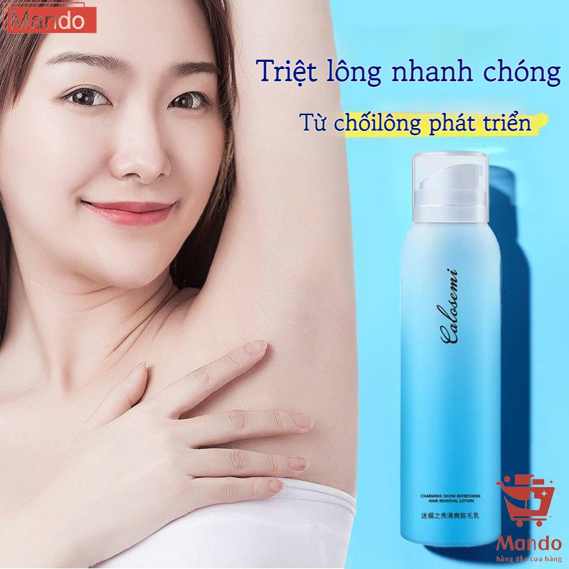 Xịt Tẩy Lông Kem Tẩy Lông Lành Tính Dịu Nhẹ Không Gây Kích ứng Làm Sạch Lông Nách Chân Nhanh Chóng Dễ Dàng Sử Dụng 150ml