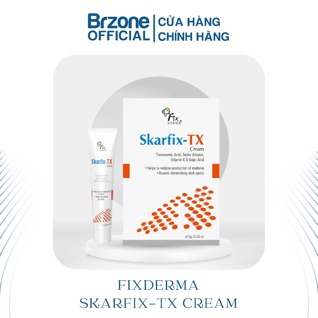 Kem Dưỡng Mờ Thâm Nám, Tàn Nhang Fixderma Skarfix-TX Cream 15g - BRZONE OFFCIAL