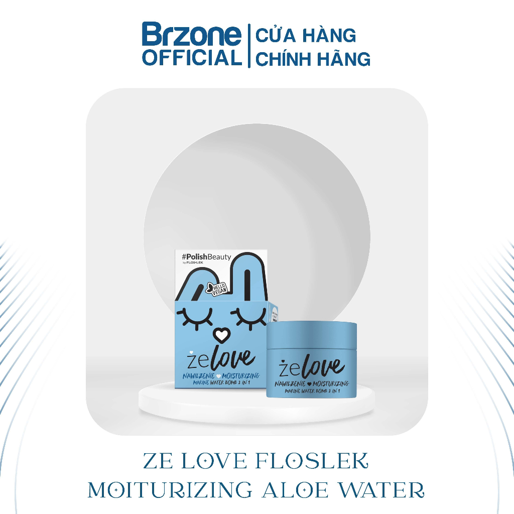 KEM DƯỠNG FLOSLEK ZELOVE MOISTURIZING ALOE WATER BOMB 2 IN 1 - BRZONE