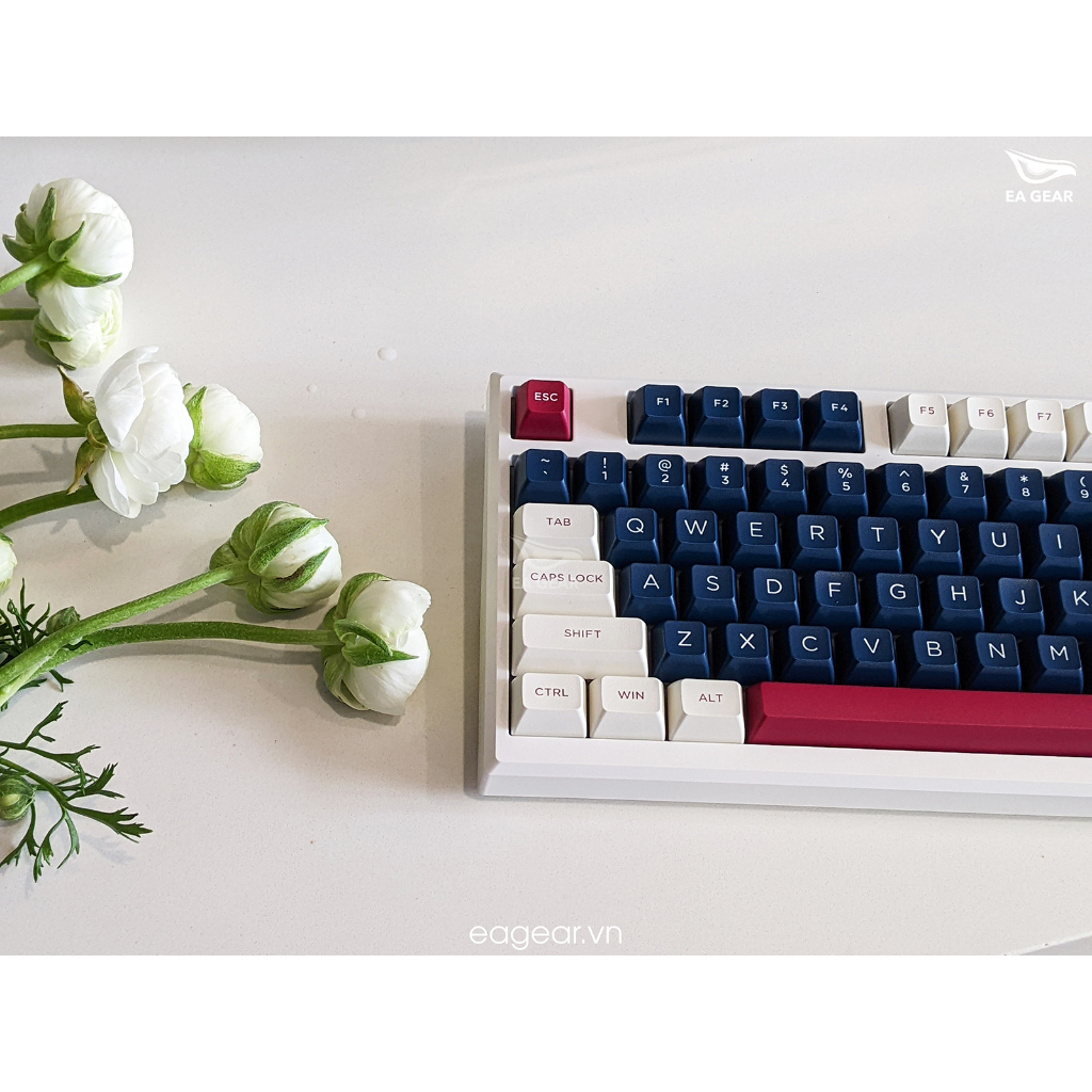 Kit bàn phím cơ custom FL-Esports MK750 3 modes, mạch XUÔI, gasket mount - EA Gear
