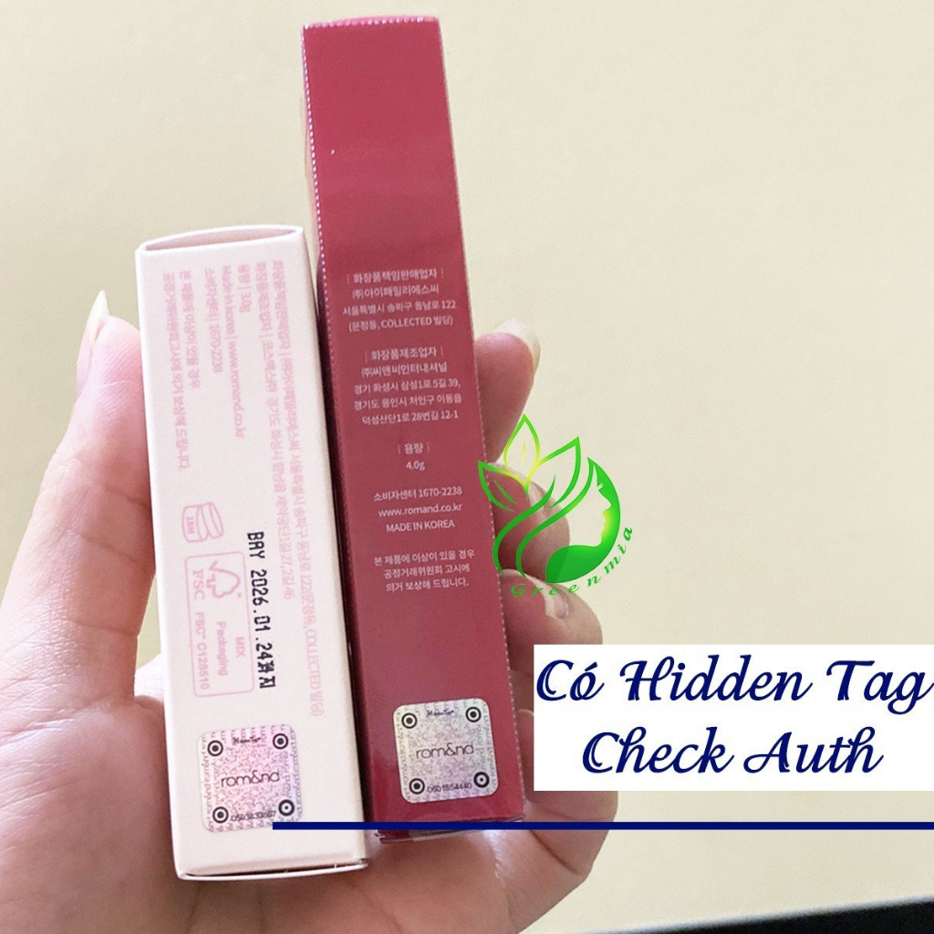 Son Thỏi Romand Zero Matte Lipstick Son Lì Mịn Màu 09 Shell Nude Cam Sữa Nude Chính Hãng