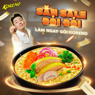 [LỐC 10 GÓI] MÌ KORENO JUMBO 1KG - HÀN QUỐC