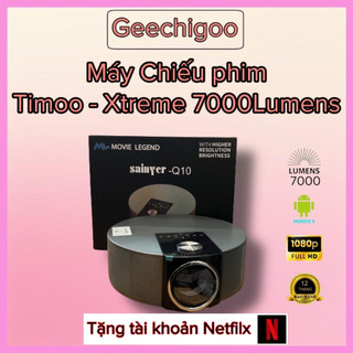 Máy chiếu phim timoo-xtreme full hd android 9.0 độ sáng lên tới 7000lumens