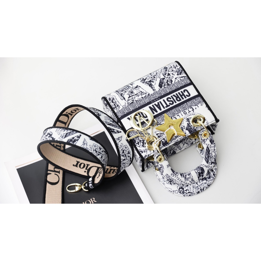 TÚI CD LADY SZ17-24 HỌA TIẾT PARIS