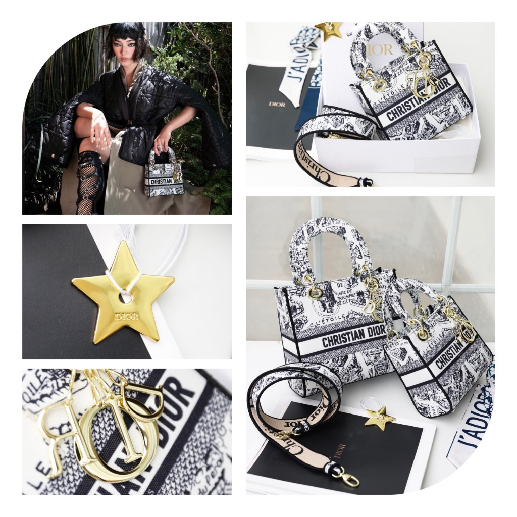 TÚI CD LADY SZ17-24 HỌA TIẾT PARIS