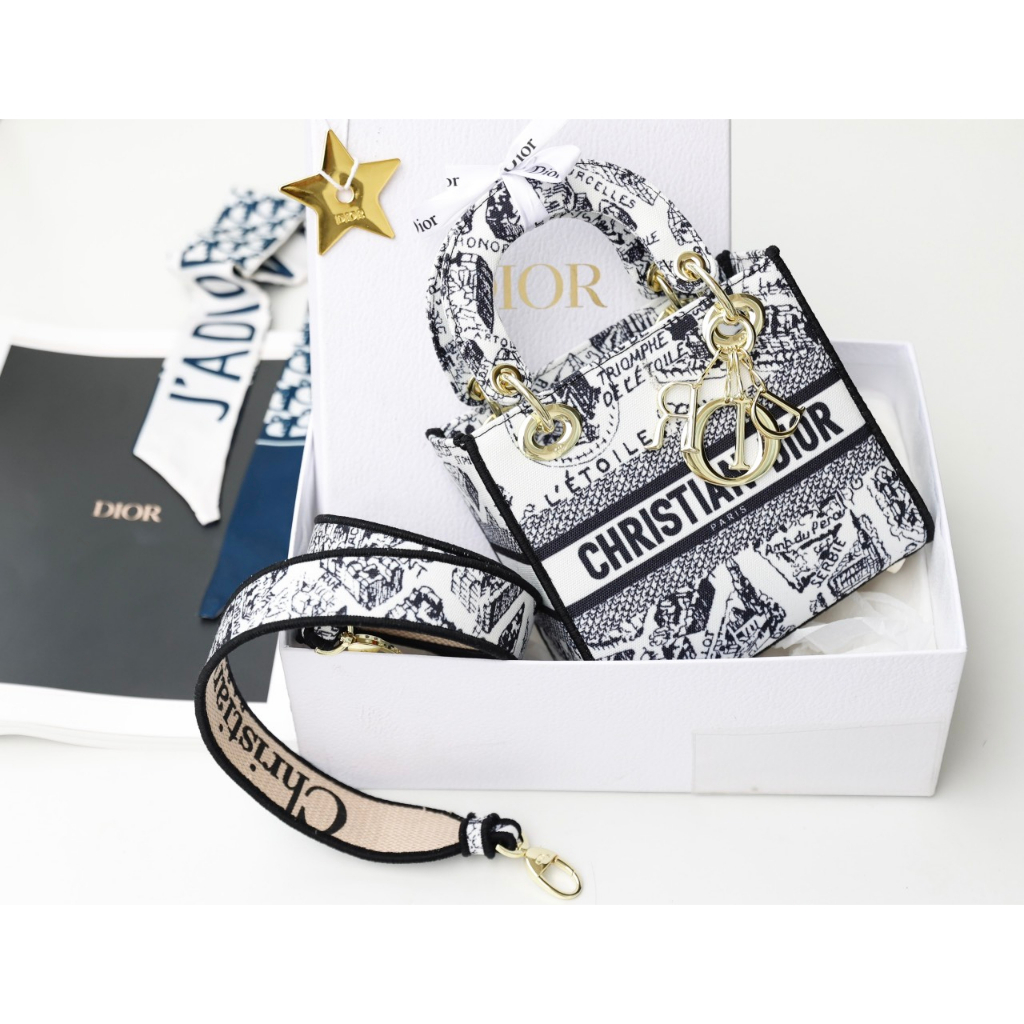 TÚI CD LADY SZ17-24 HỌA TIẾT PARIS