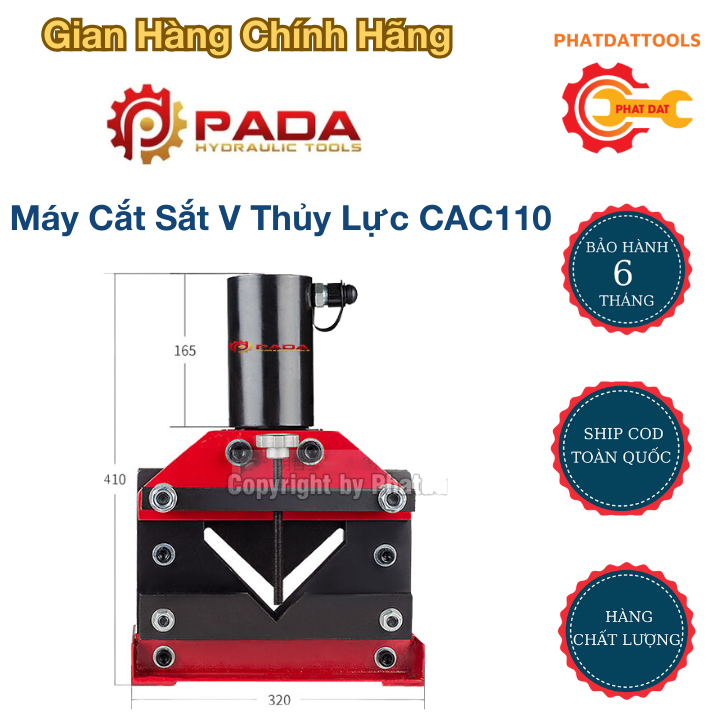 Máy Cắt Sắt V Thủy Lực CAC100