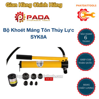 Máy đột lỗ thủy lực cầm tay SYK8A - Bộ khoét máng tôn máng điện [Bảo hành 6 tháng]