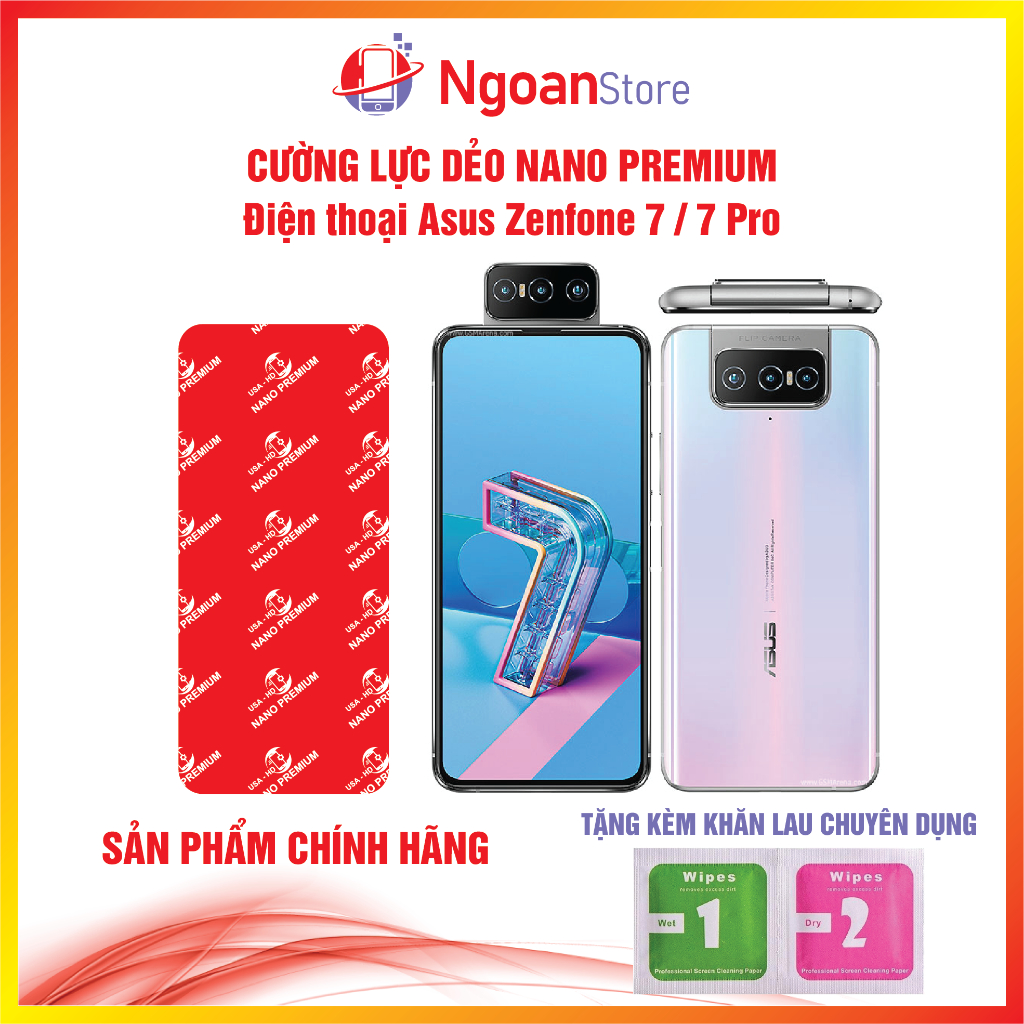 Cường lực dẻo Nano cho Điện thoại Asus Zenfone 7 / 7 Pro - Ngoan Store