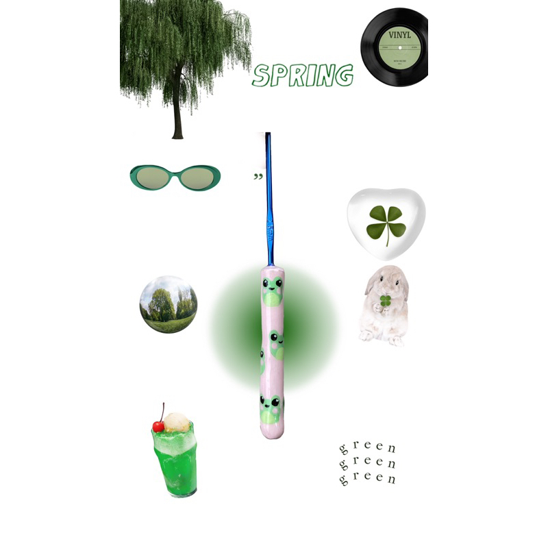 |Frog| Clay hook - Kim móc len handmade @wylm