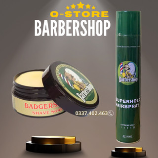 Combo gôm sáp vuốt tóc baber shop, wax tóc nam, tạo kiểu giữ nếp tóc, hương nước hoa quyến rũ 24h