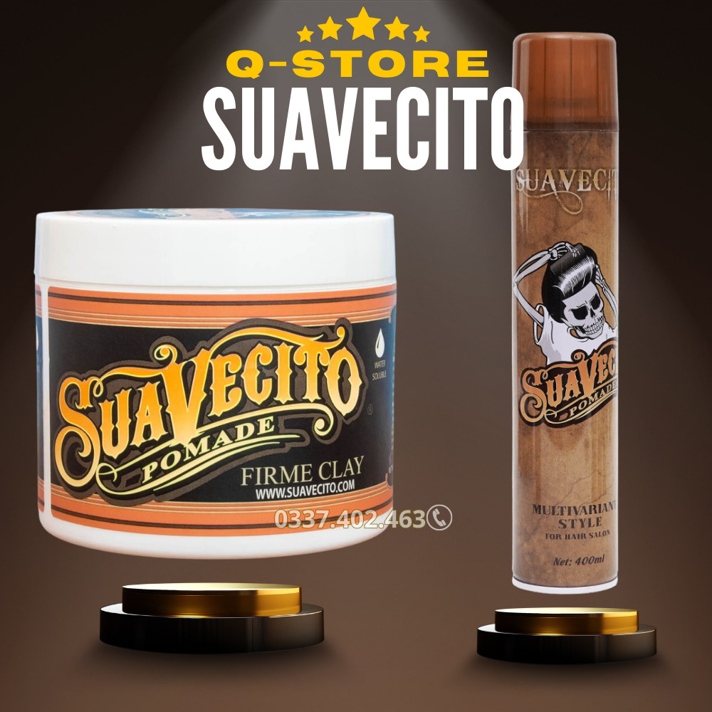 Gôm + Sáp tạo kiểu tóc SUAVECITO, giữ nếp tóc 24h. Combo gôm sáp hỗ trợ tạo kiểu giữ nếp một cách nhanh chóng hiệu quả