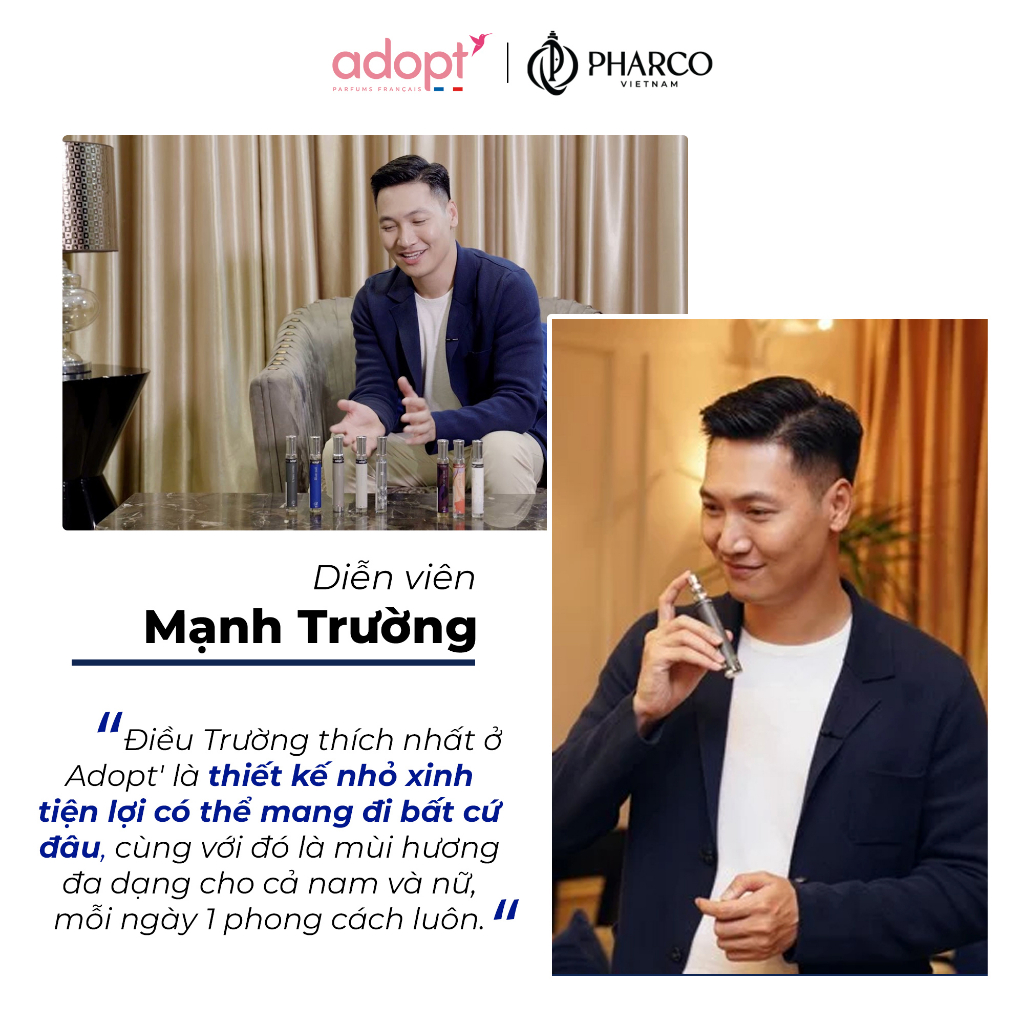 Nước hoa nữ ADOPT Rose Noire EDP 30ML lưu hương lâu Lôi Cuốn Bí Ẩn Quyến Rũ