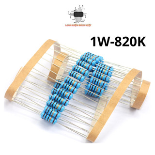 Điện trở vạch 1w 820k 1% chân đồng