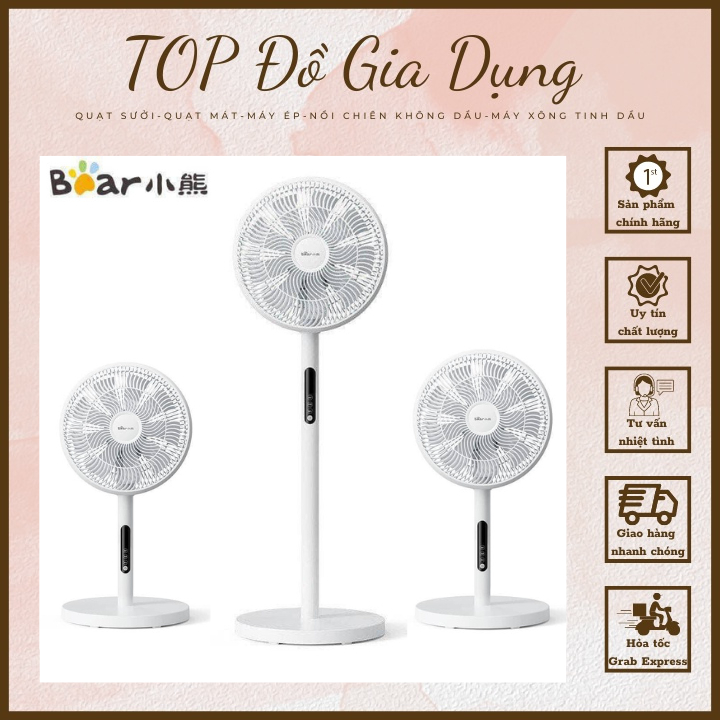 CHÍNH HÃNG Quạt Cây Đứng Camac 7 Cánh, 2 Chế Độ Cao, 3 Chế Độ Gió Riêng Biệt