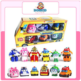 Bộ 6 xe Robocar Poli biến hình nhựa tốt