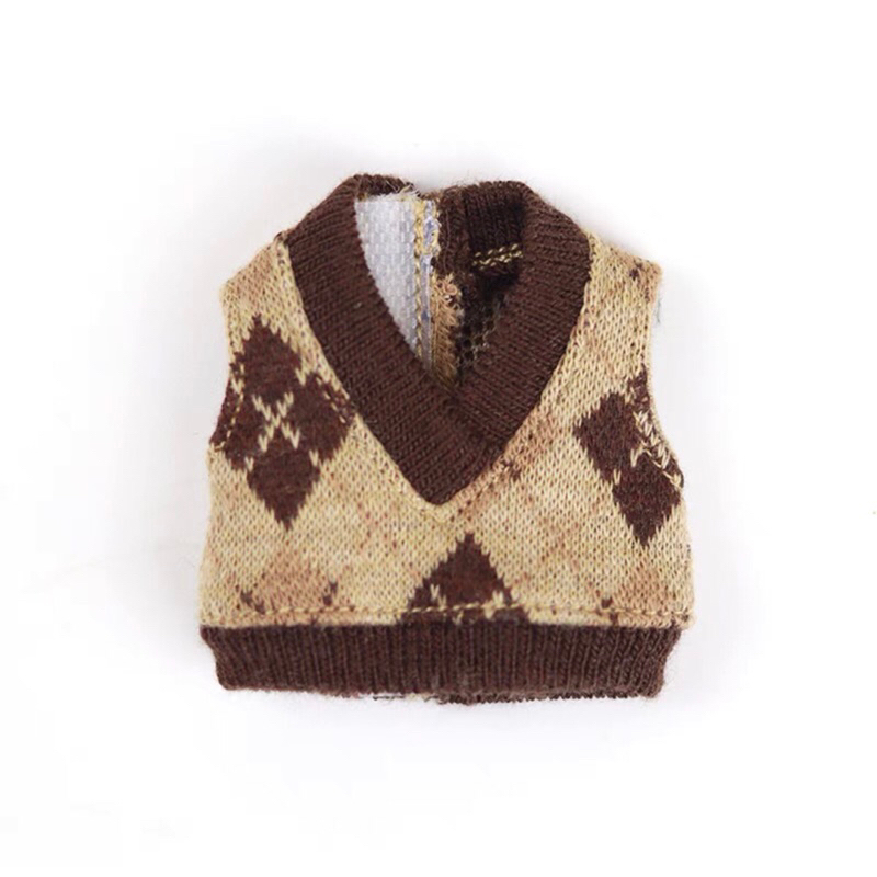 Áo gile len cho búp bê ob11, ymy,ddf, dod...hàng có sẵn