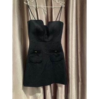 Thanh lý váy đen có đệm ngực sz s eo dưới 67