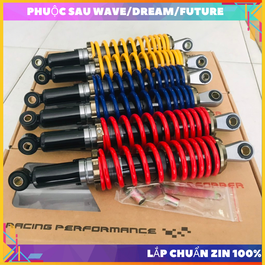 Phuộc sau hiệu Asiro dành cho Dream, Wave, Future / Lắp chuẩn zin không độ , không chế