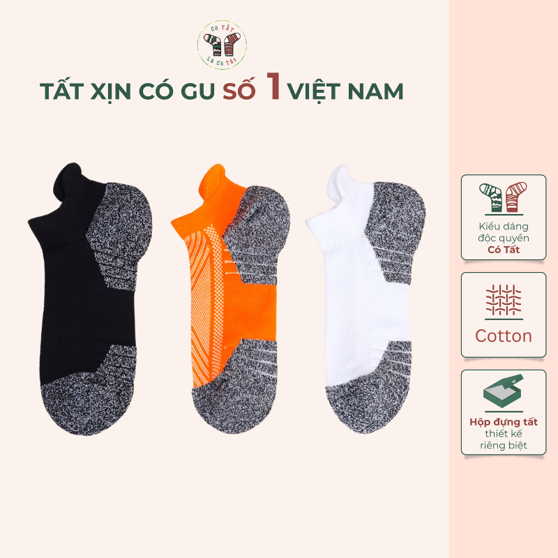 Tất Thể Thao Nam Có Tất Là Có Tất thiết kế đặc biệt giảm chấn thương khi hoạt động thể thao_ POWERFIT
