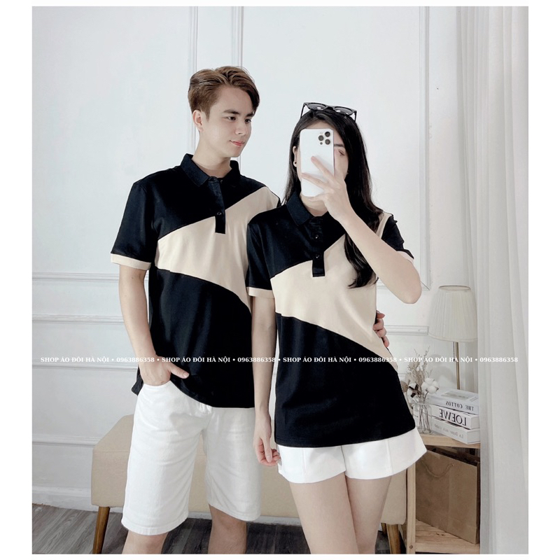 Polo đôi phối màu độc đáo