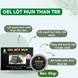 Gel Lột Mụn Đầu Đen Than Tre Hoạt Tính Ngân Bình 50gr