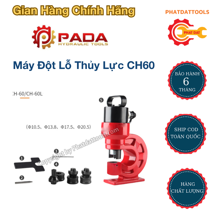 Máy đột lỗ thủy lực CH60