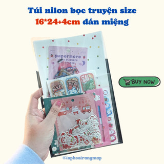 Túi bóng kiếng bọc truyện dày dặn size 16x24+4cm