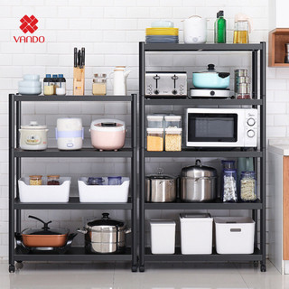 Giá kệ để đồ đa năng inox 304 vando sơn đen tĩnh điện 3 4 5 tầng thông minh