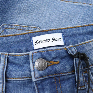 C1232 - Quần short jean Studio Blue rách kiểu