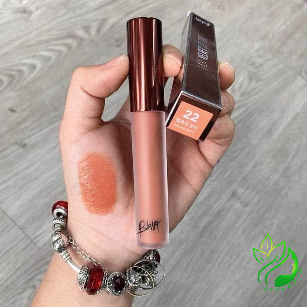 Son Kem Lì Bbia Màu 22 Mellow Note Màu Cam Nude Bbia Last Velvet Lip Tint 5g