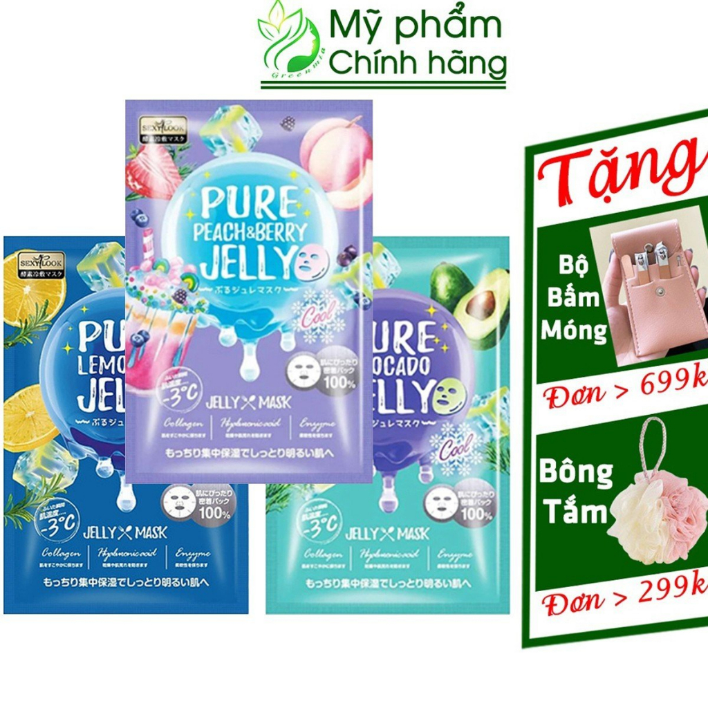 Mặt Nạ Sexylook Jelly Thạch Lạnh Pure Jelly Mask Sexylook Đài Loan Cao Cấp NHẬP KHẨU ĐÀI LOAN CHÍNH HÃNG