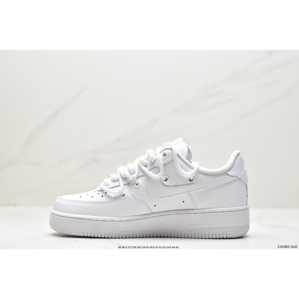 Giày Nike Air Force 01 White Dây Thừng - "🎁 Tặng Tất NIKE Chính Hãng 🎁"