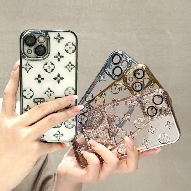 ỐP lưng LV vành cam Đính đá cho Iphone 15 PRO MAX ,13,13,11 ,xs max ,14 , 14 Plus, 14 Pro,14 Pro max sang chảnh lấp lánh