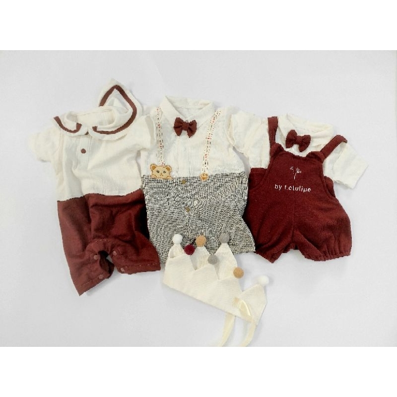 Bộ liền hoàng tử phong cách Hàn Quốc cho bé sơ sinh