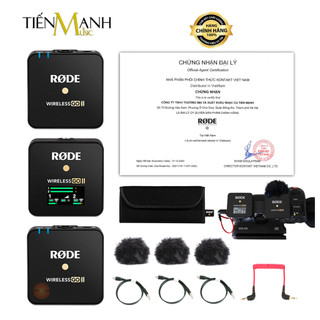 Micro rode wireless 1 phát, 2 phát 1 thu go ii và single - mic go 2 không dây ghi âm livestream, phỏng vấn