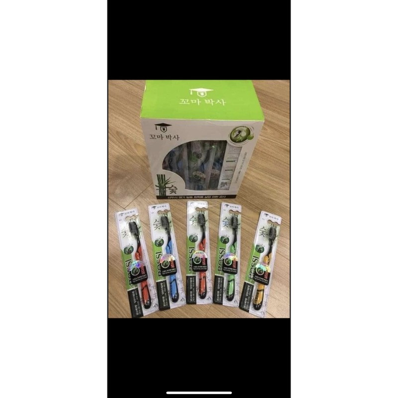 ❣️FREESHIP❣️ Bàn Chải Đánh Răng Than Tre Hàn Quốc, Bàn Chải Đánh Răng BOSSI