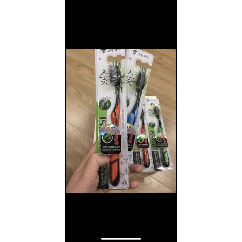 ❣️FREESHIP❣️ Bàn Chải Đánh Răng Than Tre Hàn Quốc, Bàn Chải Đánh Răng BOSSI