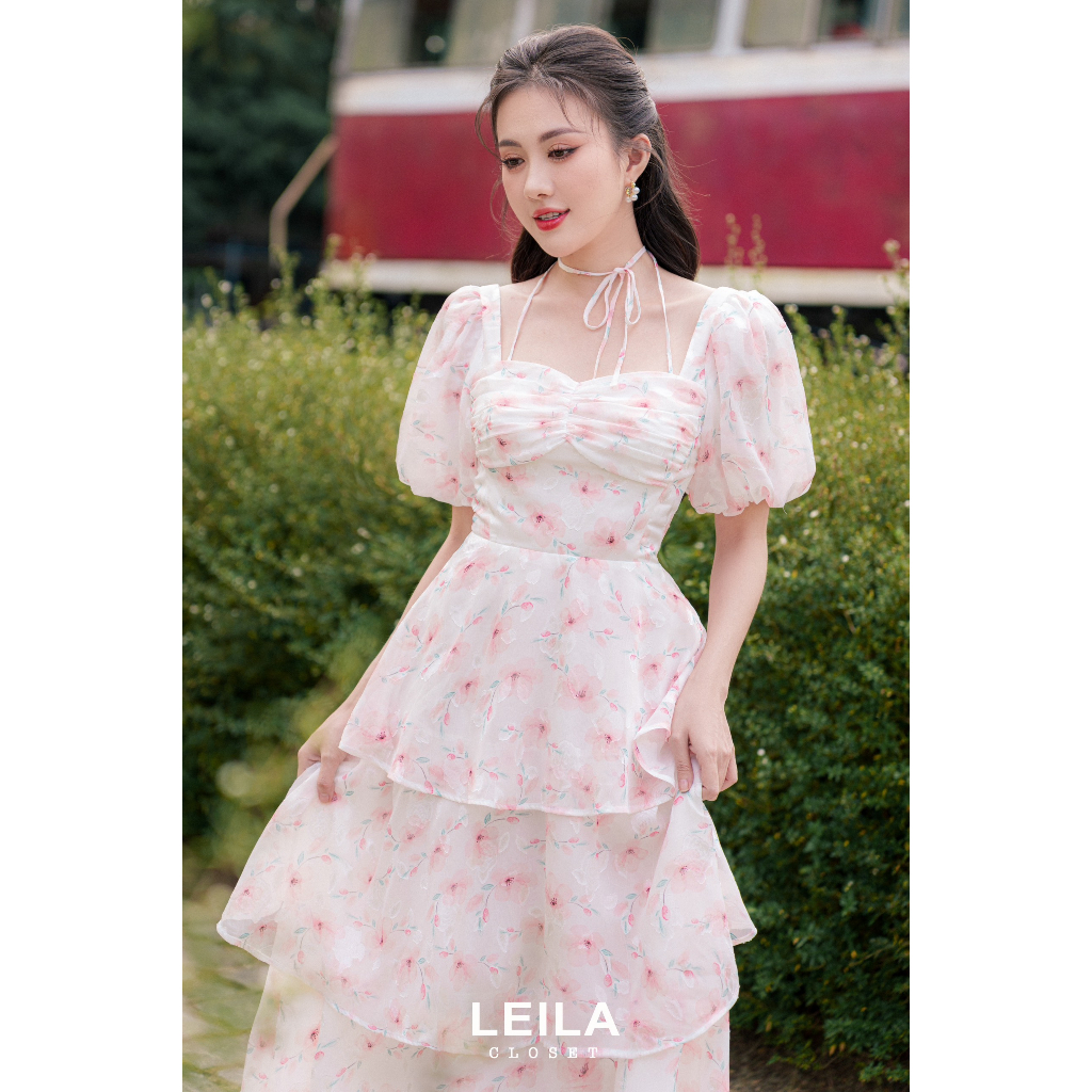 Orina Pink Dress - Leila clost